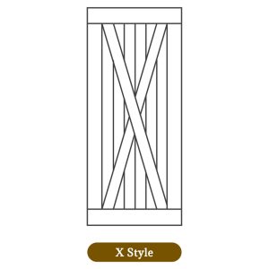X style barn door
