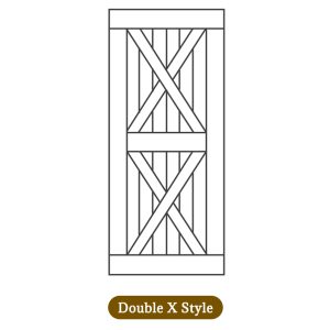 double x style barn door