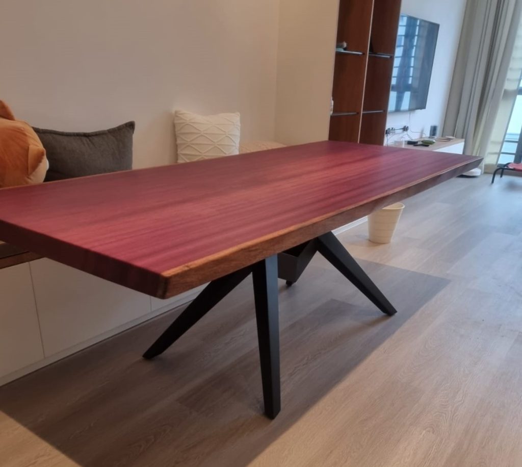 Purple Heart Dining Table Purple Heart Dining Table