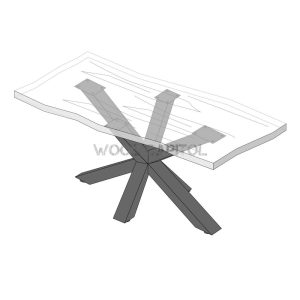 Cross Legs for Wooden Dining Table