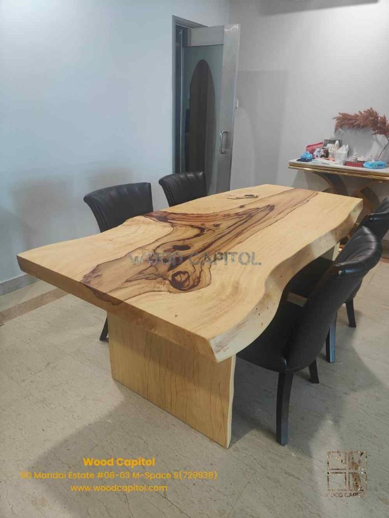 Natural Wood Dining Table Singapore Natural Wood Dining Table Singapore
