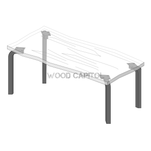 Pole Legs for Wood Dining Table Singapore