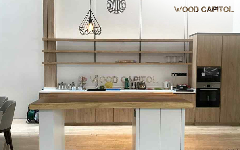 Wood countertop and kitchen island table Wood countertop and kitchen island table