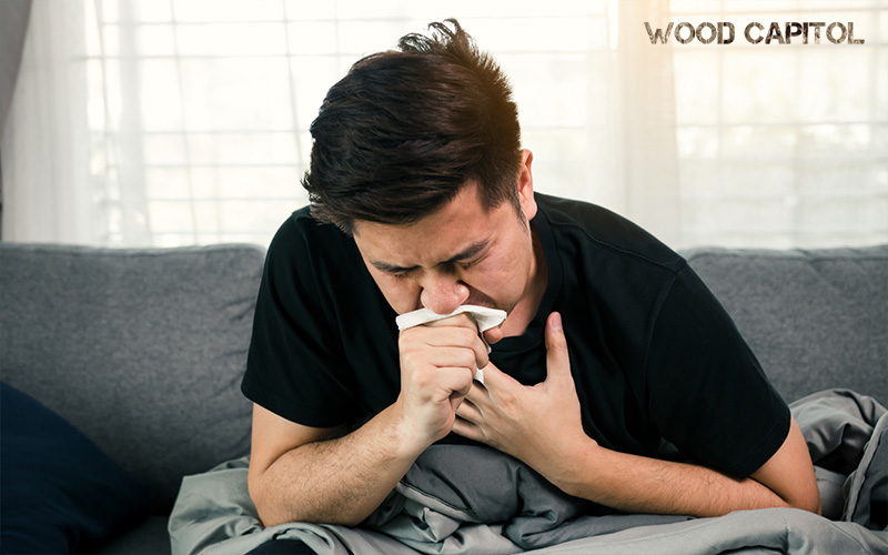 Sickly man with chest pain Sickly man with chest pain