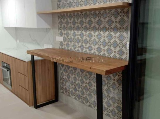 Suar Wood Floating Shelf